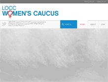 Tablet Screenshot of cawomenscaucus.org